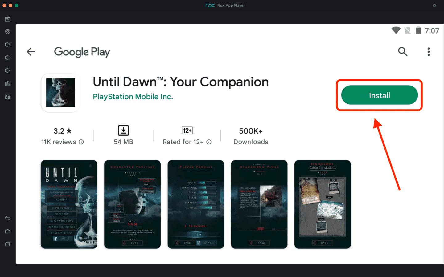 Until Dawn PC Download - Use Companion App on Mac