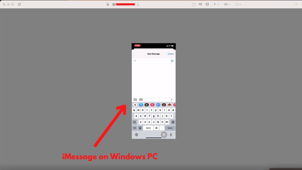 View iMessage on Windows PC