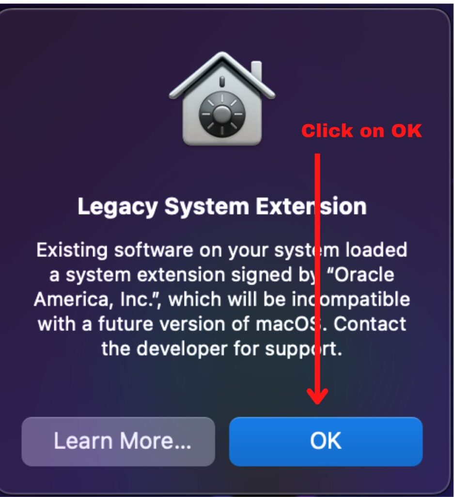 Click Ok to Fix Nox Player Mac Stuck at 99