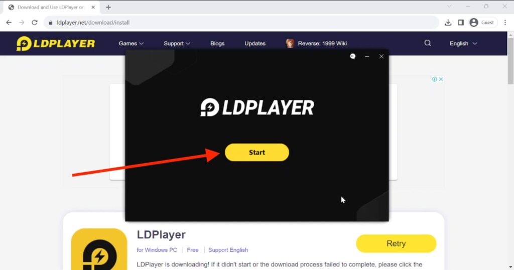 Start LDPlayer Emulator